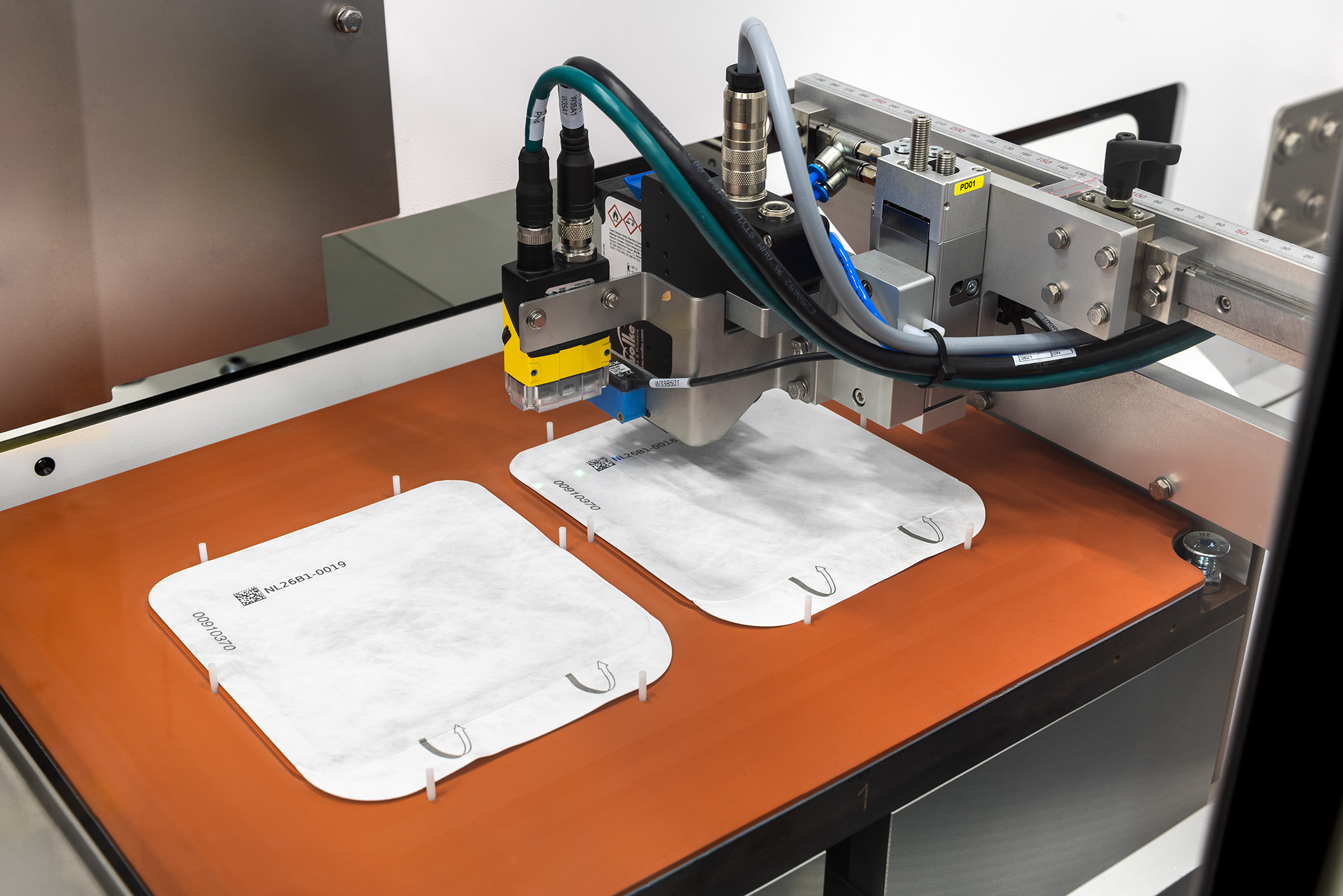 Printing on Tyvek - NX-B seal machine