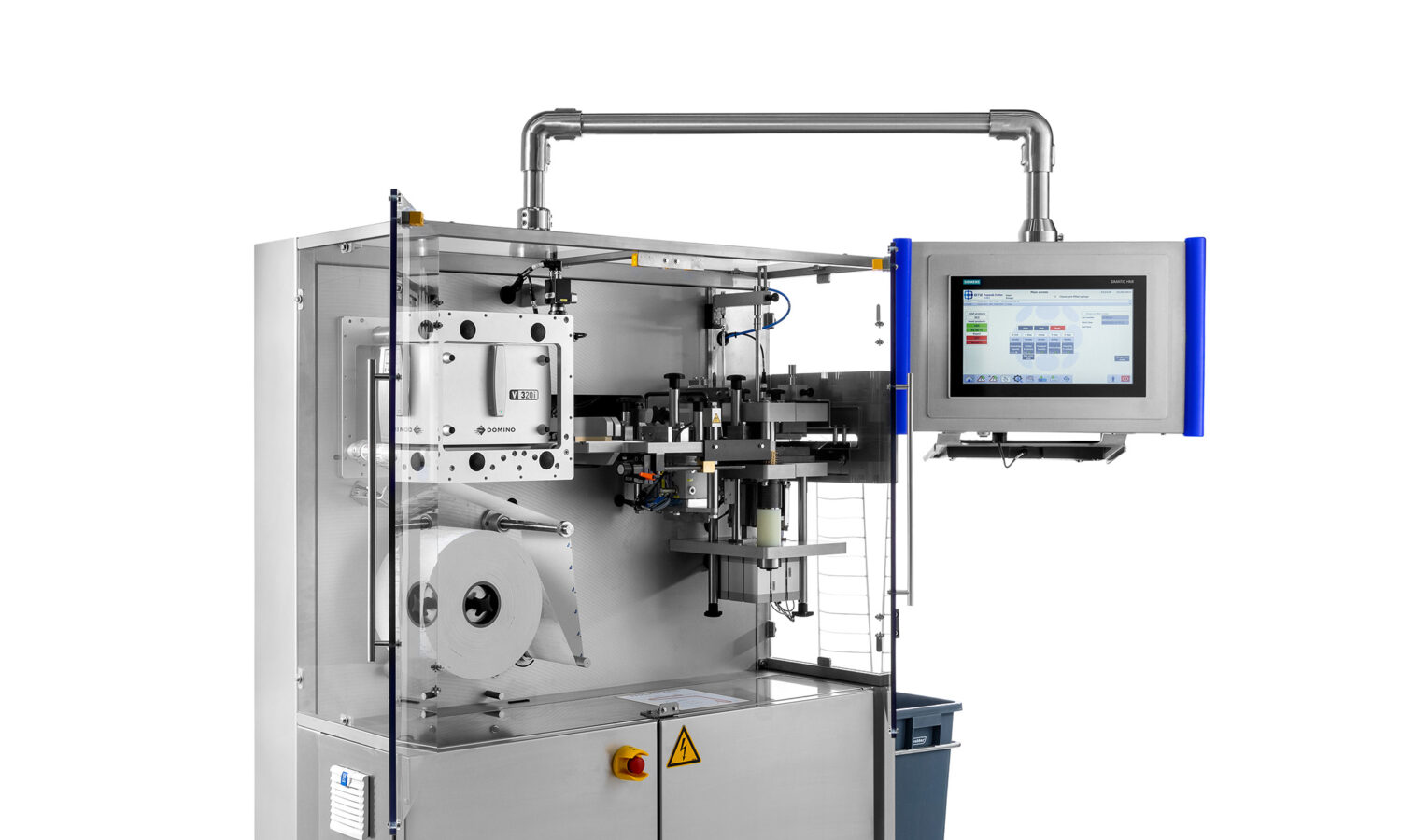 Lidstansmachine met print systeem
