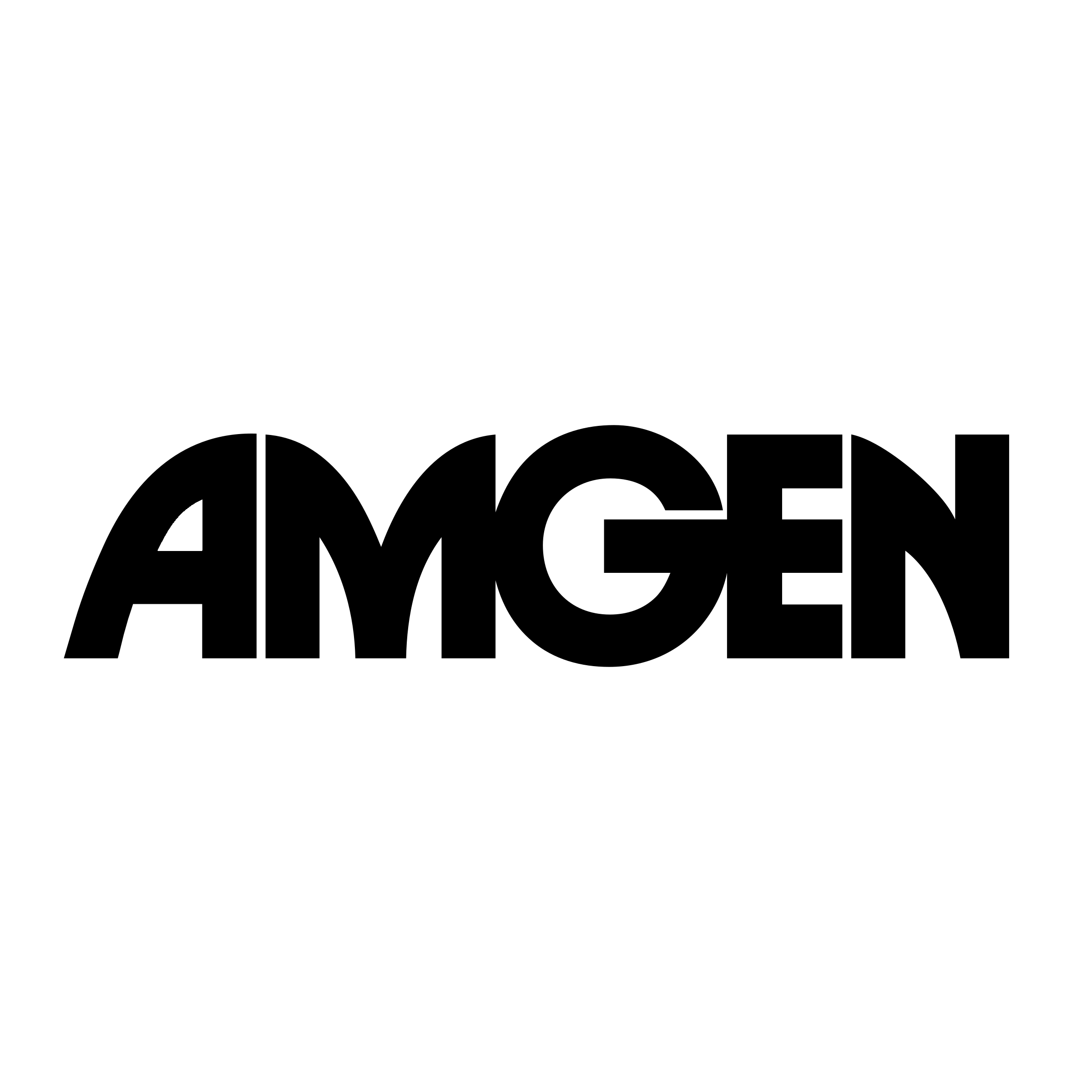 logo amgen black
